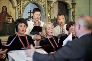 Koncert plenerowy Ukraiskiego Chru Narodowego "Unison" w osiu